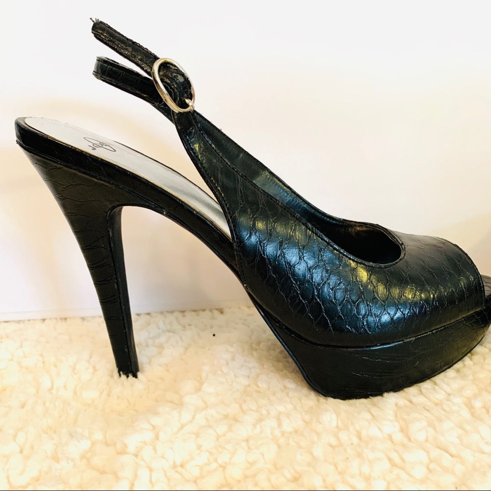 Joey sling back platform heels - Picture 2 of 8